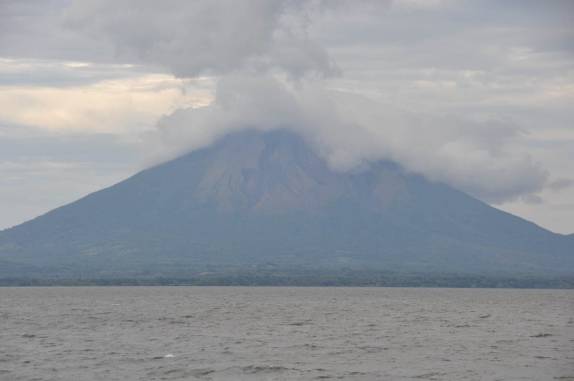 O imponente vulcão Concepción, o mais alto da Isla Ometepe, no lago Nicarágua